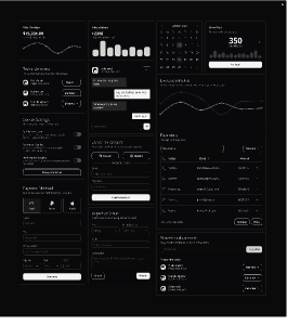 Lumen design system, dark theme