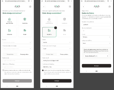 Onboarding flow steps